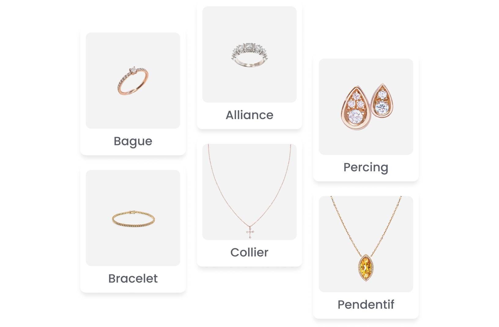 Image de produits du domaine objet, une sneakers, une montre, un vase antique, une guitare, un smartphone, une robe.